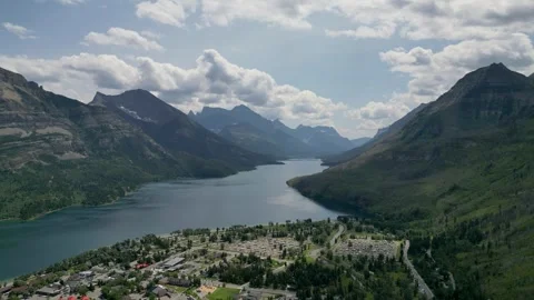 Lake in the mountains Stock Footage 266301903