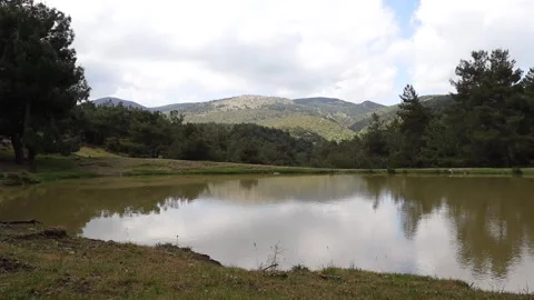 Lake in the Mountains Stock Footage 293516397
