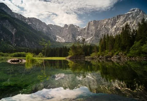 Lake in mountains Stock Photos