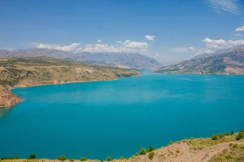 Lake in mountains Stock Photos