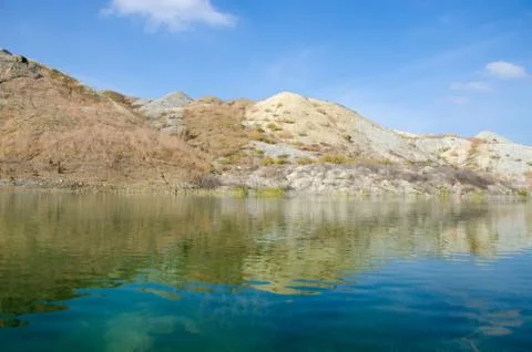 Lake in the mountains Stock Photos