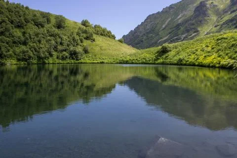 Lake in the mountains Stock Photos