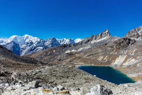 Lake in the mountains Stock Photos