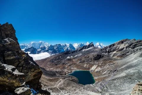 Lake in the mountains Stock Photos
