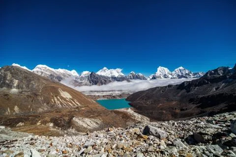 Lake in the mountains Stock Photos