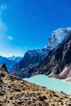 Lake in the mountains Stock Photos