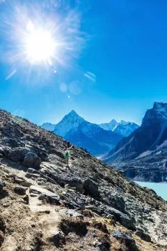 Lake in the mountains Stock Photos