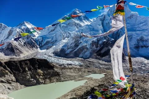 Lake in the mountains Stock Photos
