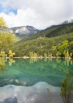 Lake in the mountains Stock Photos