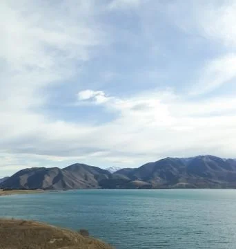 Lake with mountains Stock Photos
