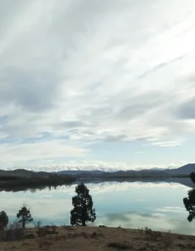 Lake with mountains Stock Photos