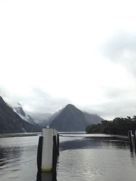 Lake with mountains Stock Photos