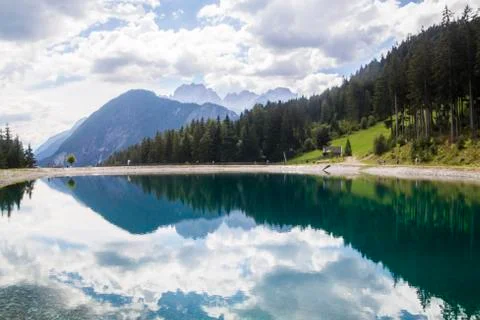 Lake in the mountains Stock Photos