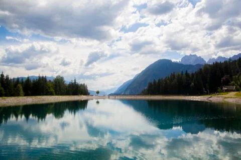 Lake in the mountains Stock Photos