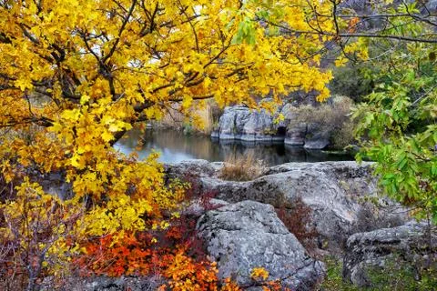 Lake in the mountains Foto stock