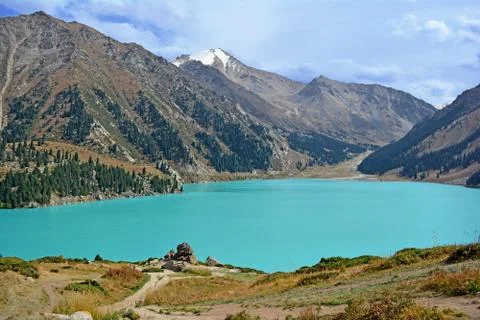 Lake in the mountains Foto stock