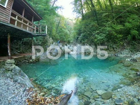 Lake in the mountains Stock Photos