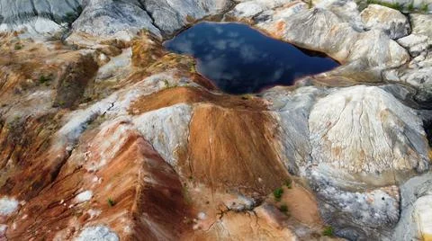 Lake in the mountains Stock Photos