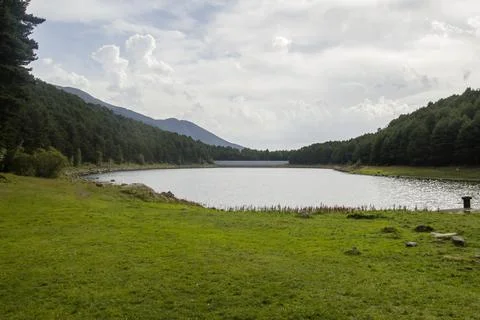 Lake in the mountains Stock Photos
