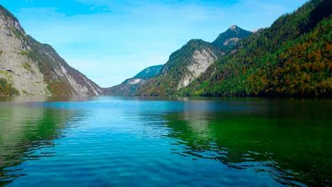 Lake in the mountains Stock Photos