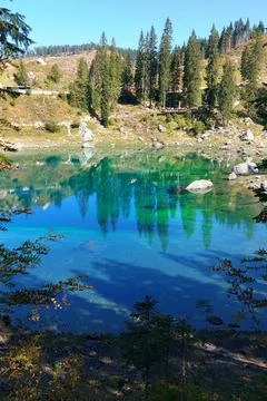 Lake in the mountains Stock Photos