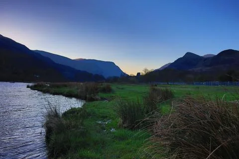 Lake in the mountains Stock Photos