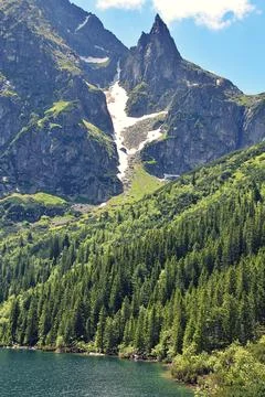 Lake in the mountains Foto stock