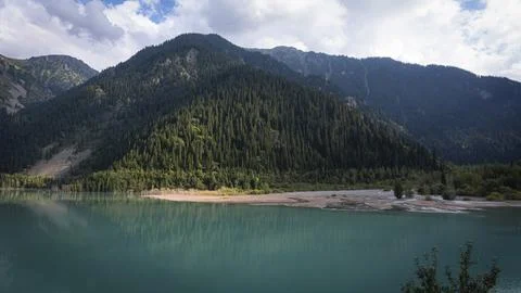 Lake in the mountains Stock Photos