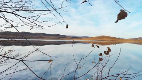 Lake in the mountains at sunset. Stock-Footage 298182718