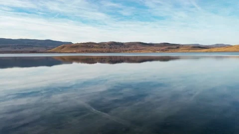 Lake in the mountains at sunset. Stock-Footage 298182758