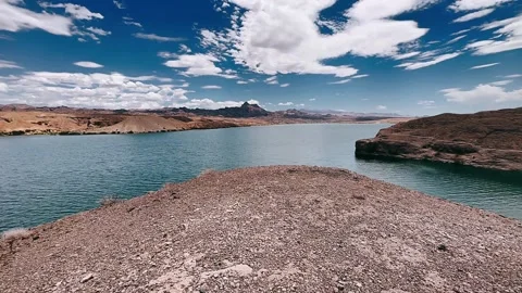 Lake, nature, summer, clouds, sea, beach, island, cloud, forest, Stock Footage 252154791