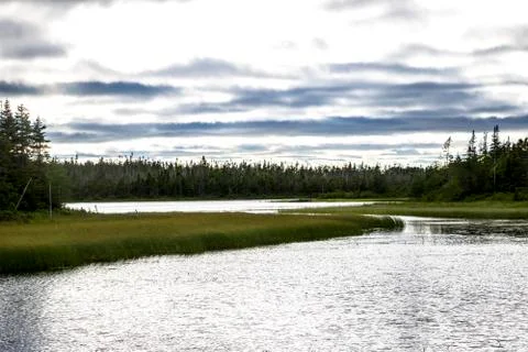 A lake in Newfoundland Stock Photos
