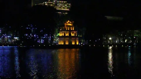 Lake at night Stock Footage 69186810