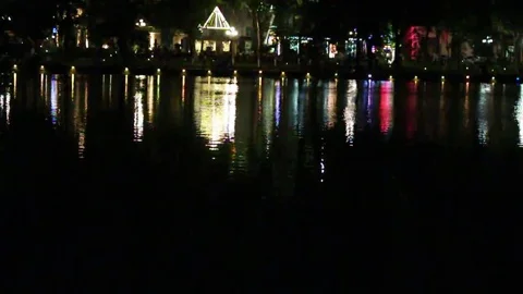 Lake at night Stock Footage 69187135