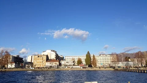 Lake ohrid macedonia Stock Footage 100469869