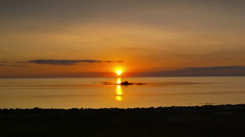 Lake Okeechobee Florida Sunset Video stock 36077106
