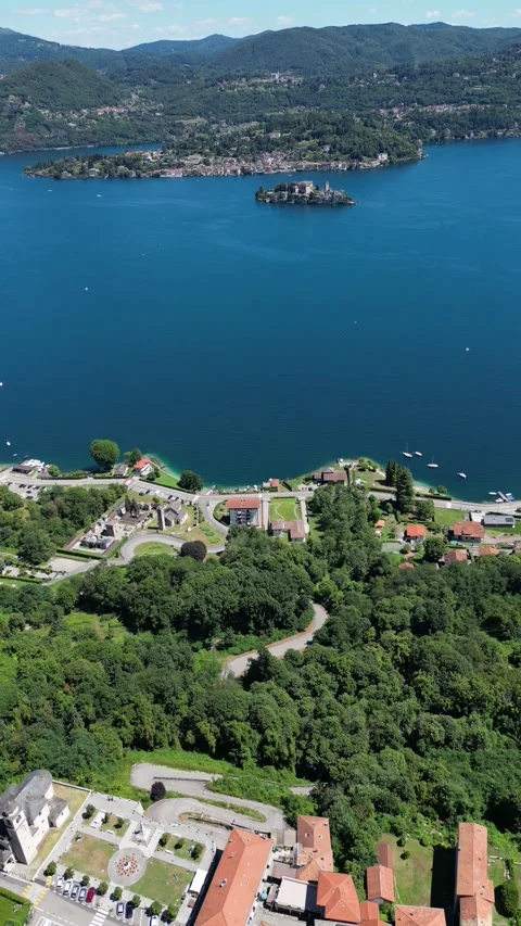 Lake Orta 4k Vertical Stock Footage 272305825