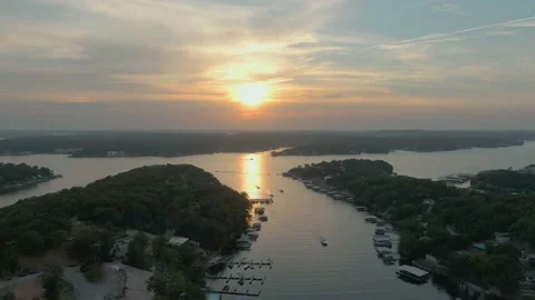 Lake of the Ozarks Dusk 库存影片 201263904