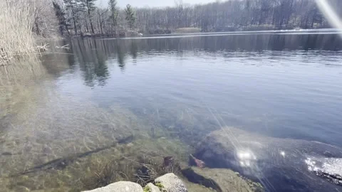 Lake pan with ripples Video stock 151432857