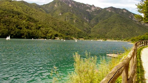 Lake. Panoramic view. Stock Footage 41912601