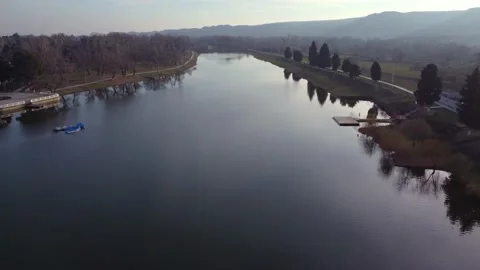 Lake In The Park Stock Footage 168969553