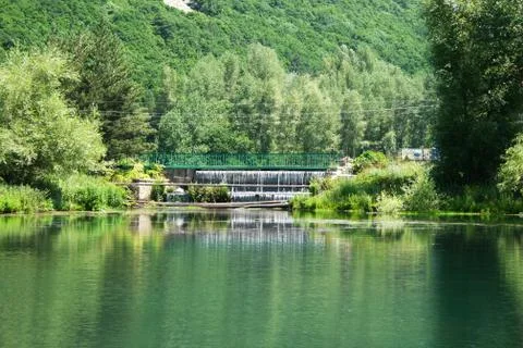 Lake in park Stock Photos