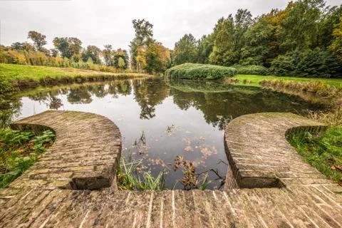 Lake in the park Stock Photos