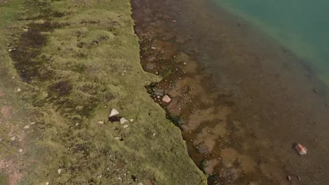 Lake Pater-Bashik in the mountains of the Central Tien Shan. Kyrgyzstan Stock Footage 280284953