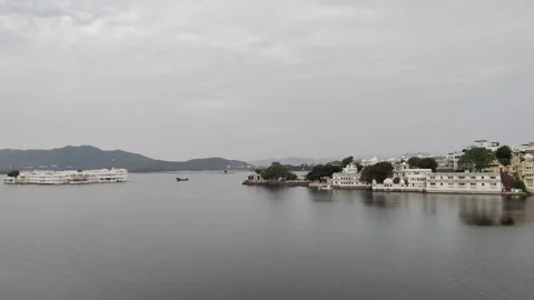 Lake Pichola in Udaipur 库存影片 345705527