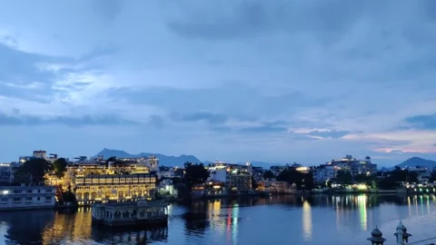 Lake Pichola in Udaipur Stock Footage 345787858