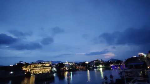 Lake Pichola in Udaipur Stock Footage 345788292