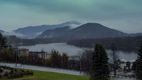 Lake Placid Timelapse Stock Footage 82389986