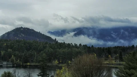 Lake Placid Timelapse Stock-Footage 82390017
