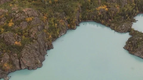 Lake from plane in Alaska Stock Footage 81148235